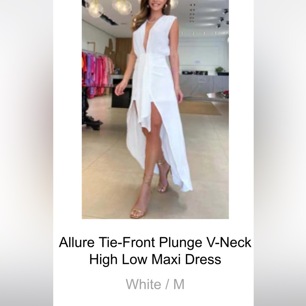 Midi flowy white dress